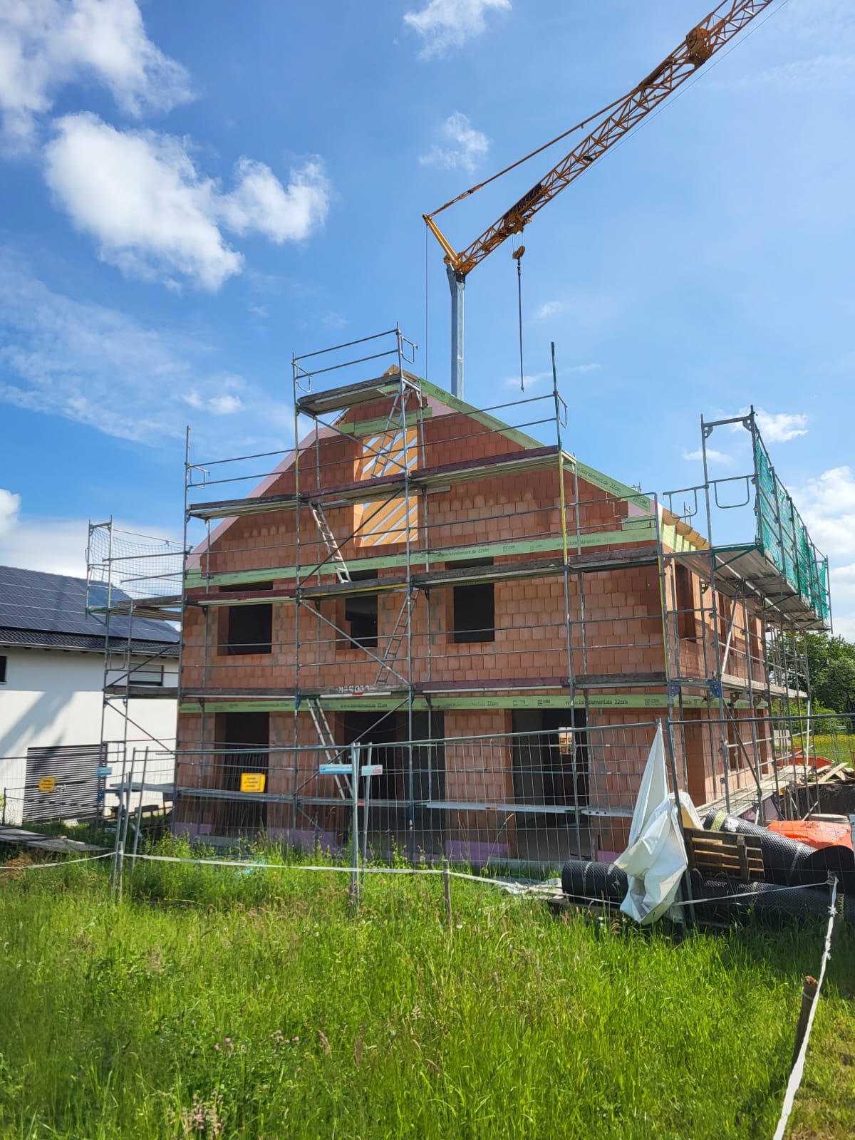Fassadengerüst für ein Bauprojekt in Heilbronn